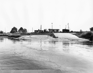 842718 Gezicht op de aanlegplaats van de veerdienst Eck en Wiel-Amerongen over de Nederrijn, bij de Veerweg te Eck en ...